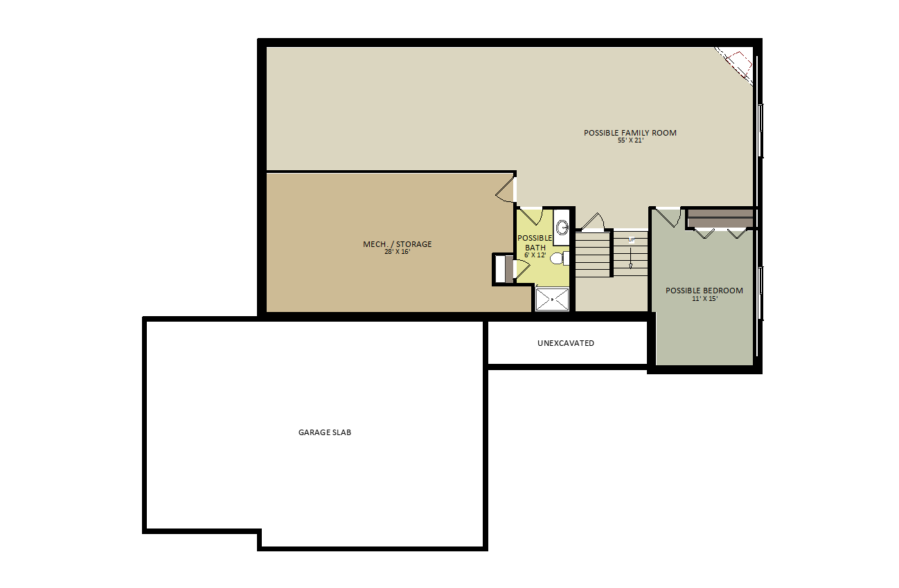 RockportLower Level Floor Plan